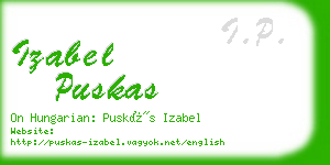 izabel puskas business card